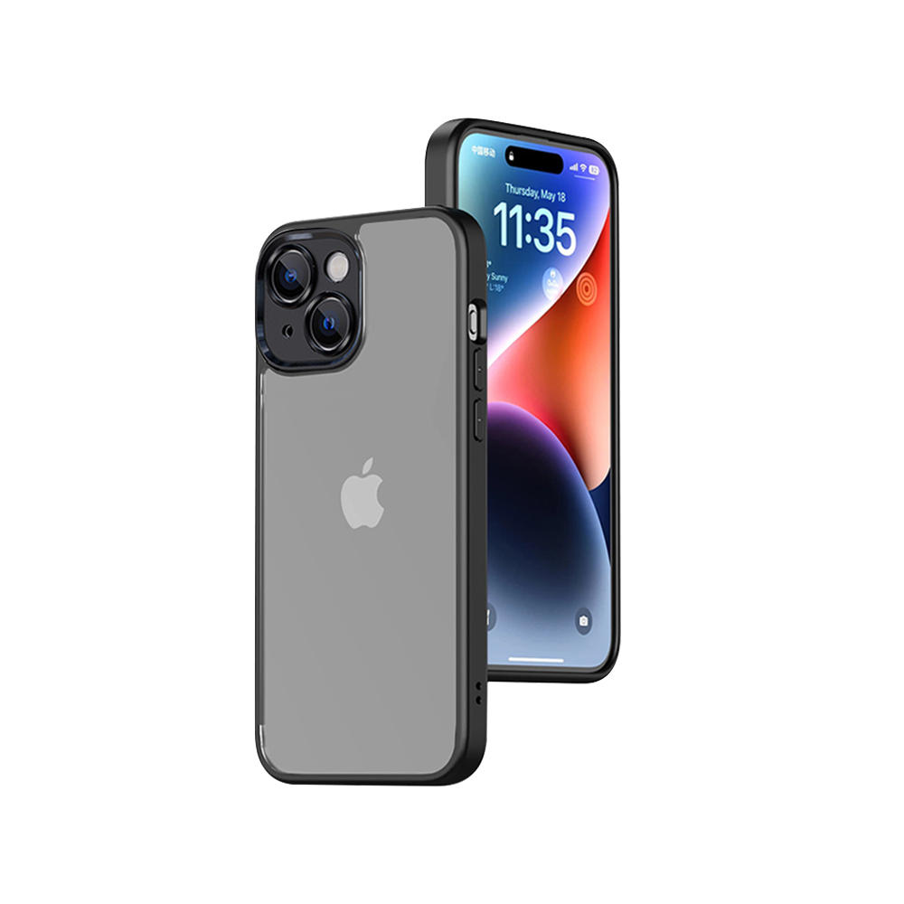 DNAC Case iPhone 15 Series Premium Rubber Slim Design - Black