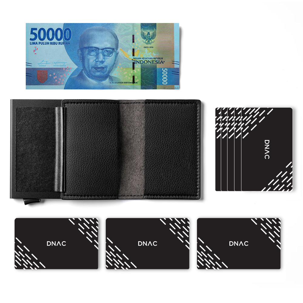 DNAC Slim Wallet Card Holder RFID Dompet Kartu Minimalis Pria Wanita