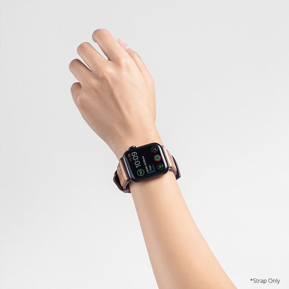 (22 mm) - ADAPTER 40/41 mm Horween Leather Apple Watch Strap Handmade Leather Premium Padded