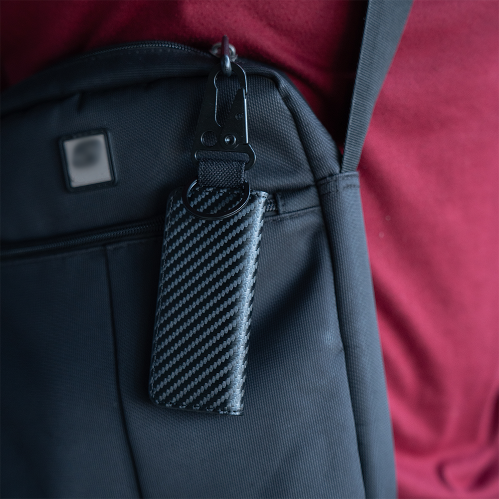 DNAC Key Case Leather - Dompet STNK Kunci Mobil dan Motor- Cross Black