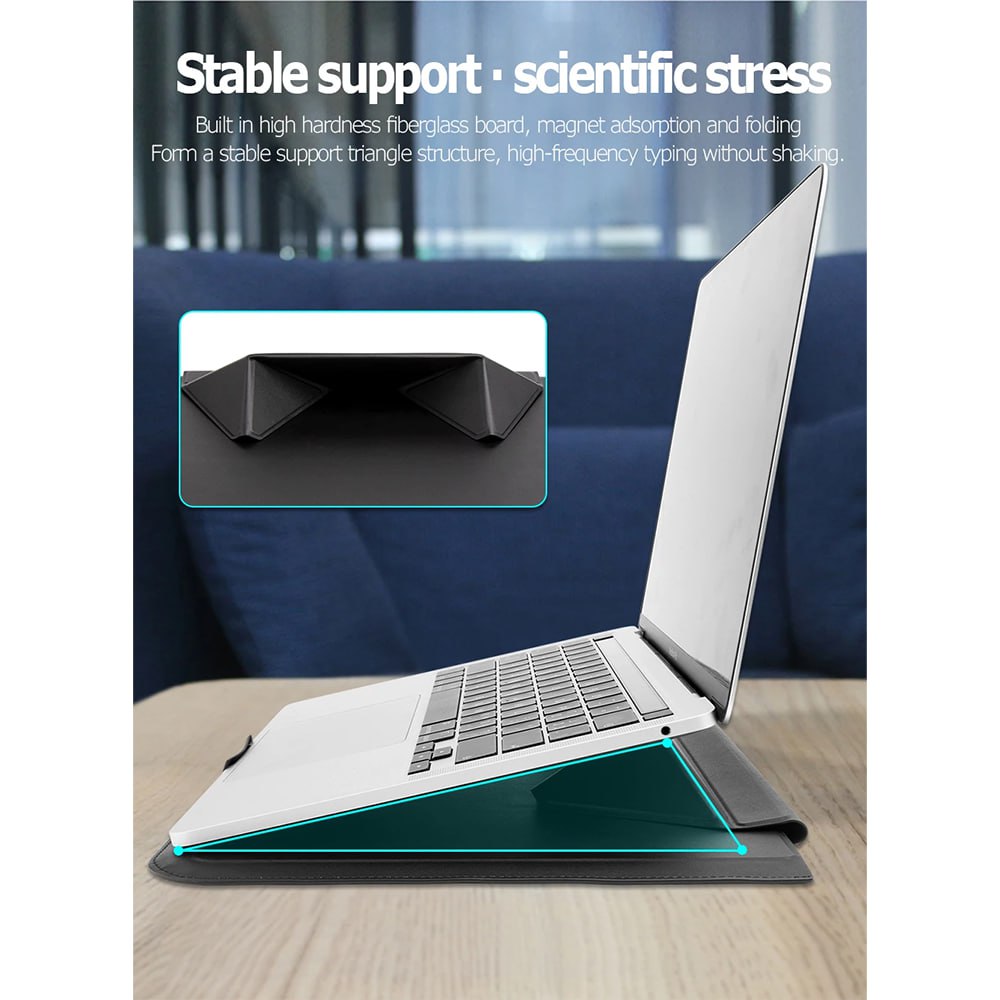 DNAC Multi-Function Laptop Sleeve 14 Inch with Magnetic Stand