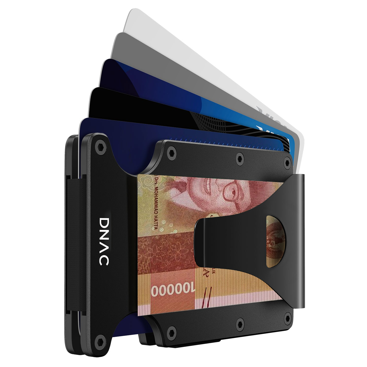DNAC Metal Wallet Card Holder RFID Dompet Kartu Minimalis Pria Wanita