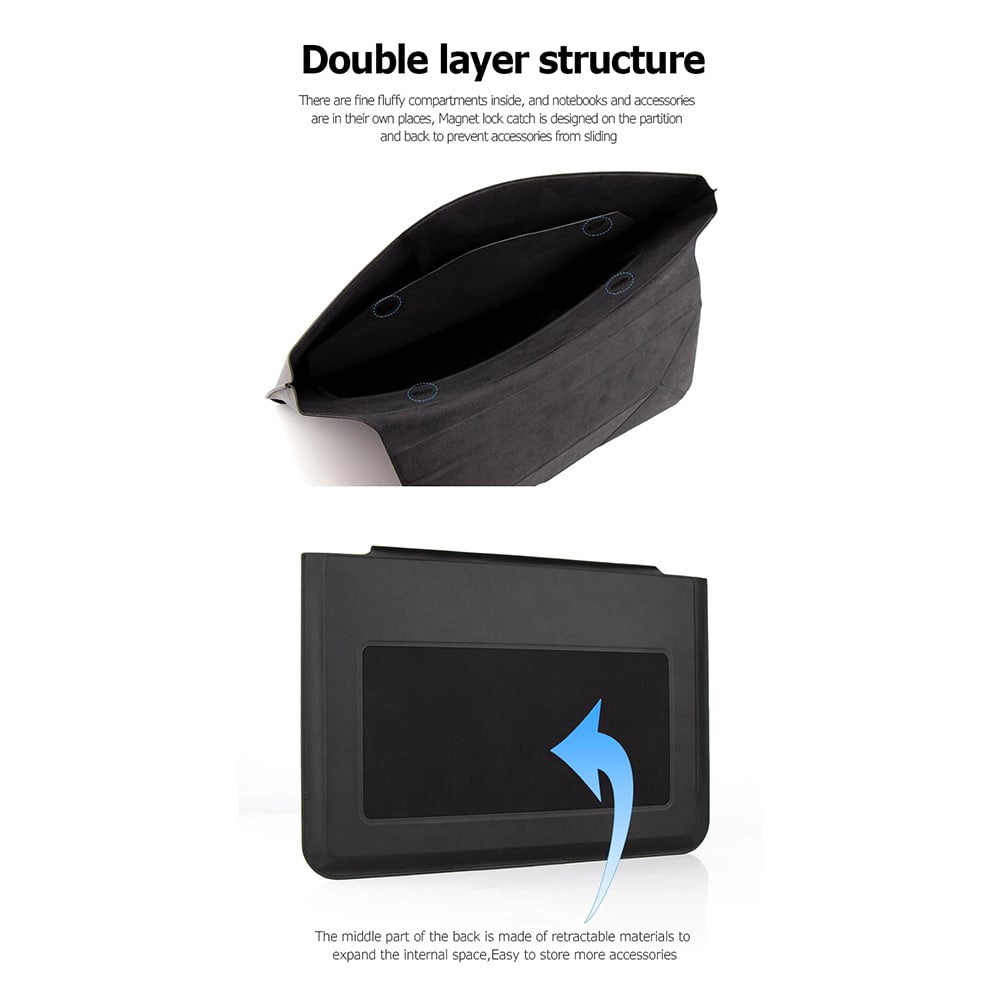 DNAC Multi-Function Laptop Sleeve 14 Inch with Magnetic Stand