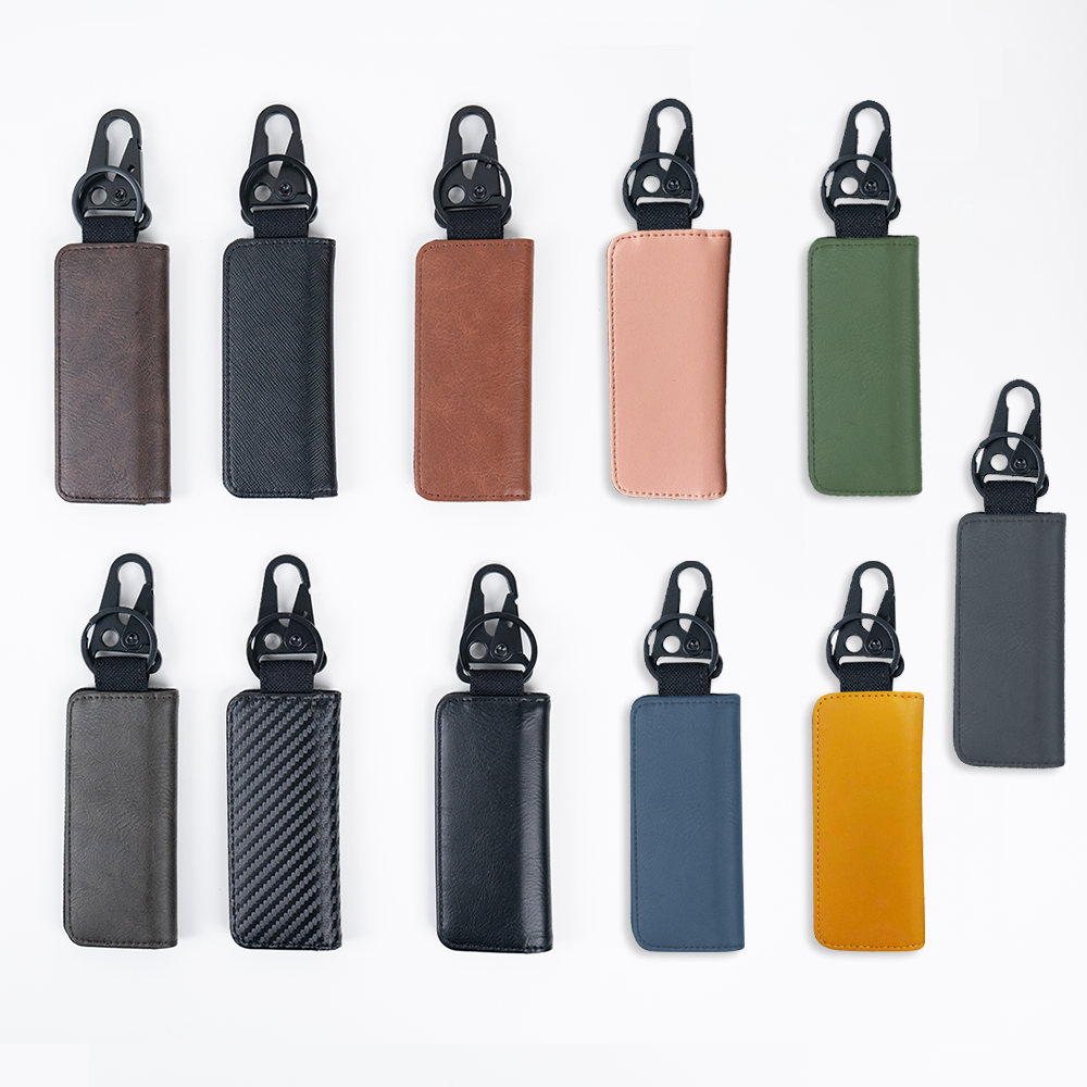 DNAC Key Case Leather - Dompet STNK Kunci Mobil dan Motor- Cross Black