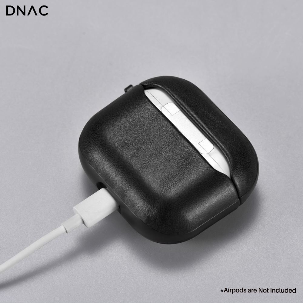 DNAC Case Apple Airpods 3 Leather Cowhide Premium Classic Pouch Casing