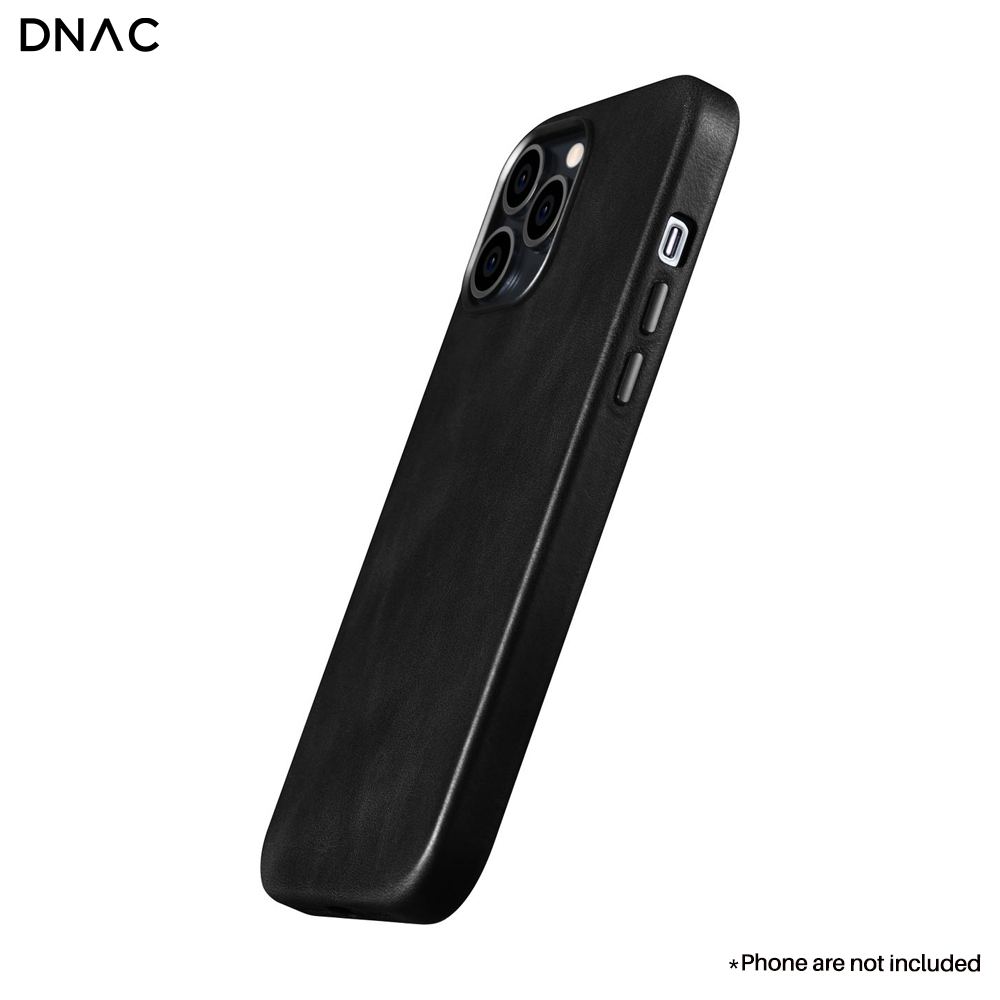 DNAC Case iPhone 13 Cowhide Leather MagSafe Hybrid Casing
