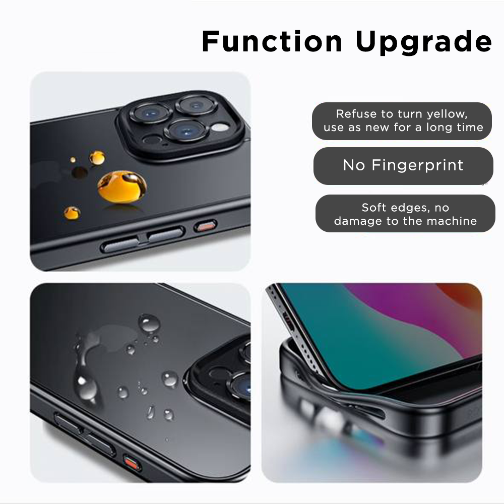 DNAC Case iPhone 15 Series Premium Rubber Slim Design - Black
