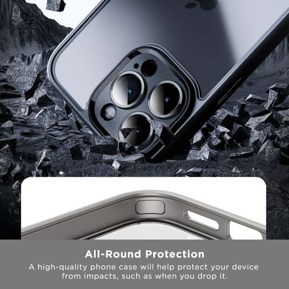 DNAC Case iPhone 15 Series Premium Rubber Slim Design - Black