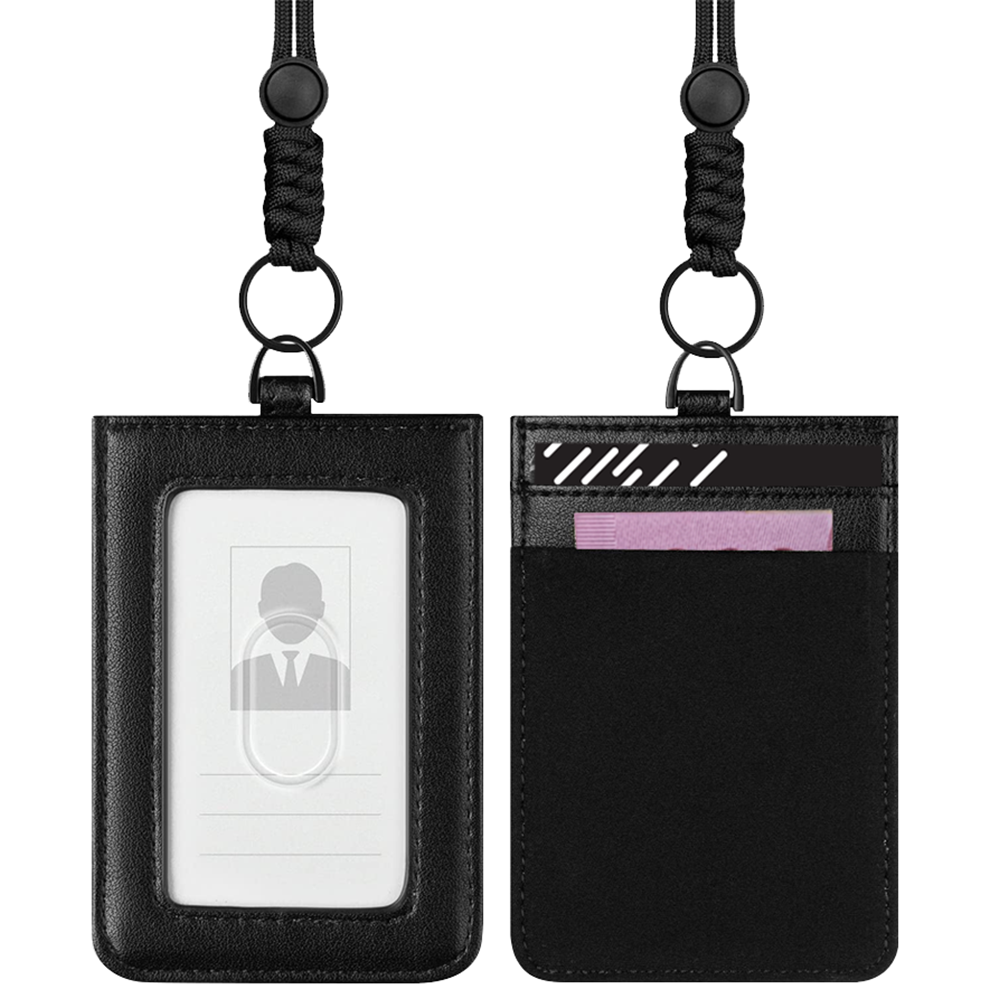 DNAC ID Card Holder with Lanyard Money Pocket
