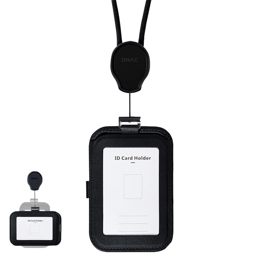 DNAC ID Card Holder and Card Slots with Ribbon Lanyard