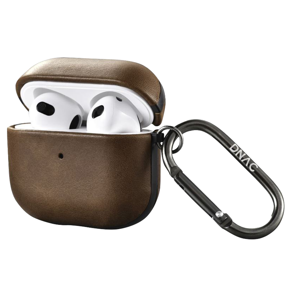 DNAC Case Apple Airpods 3 Leather Cowhide Premium Classic Pouch Casing