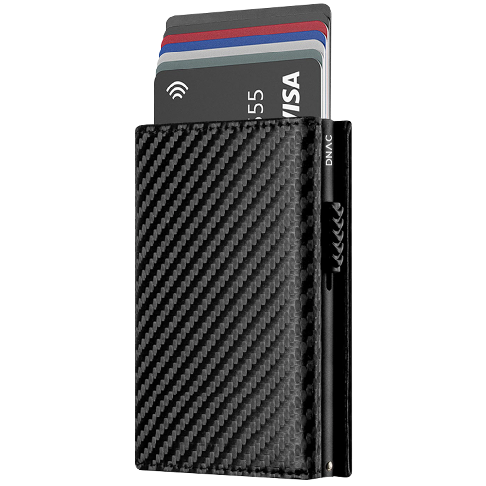 DNAC Mini Wallet Card Holder RFID with Back Zipper Pocket
