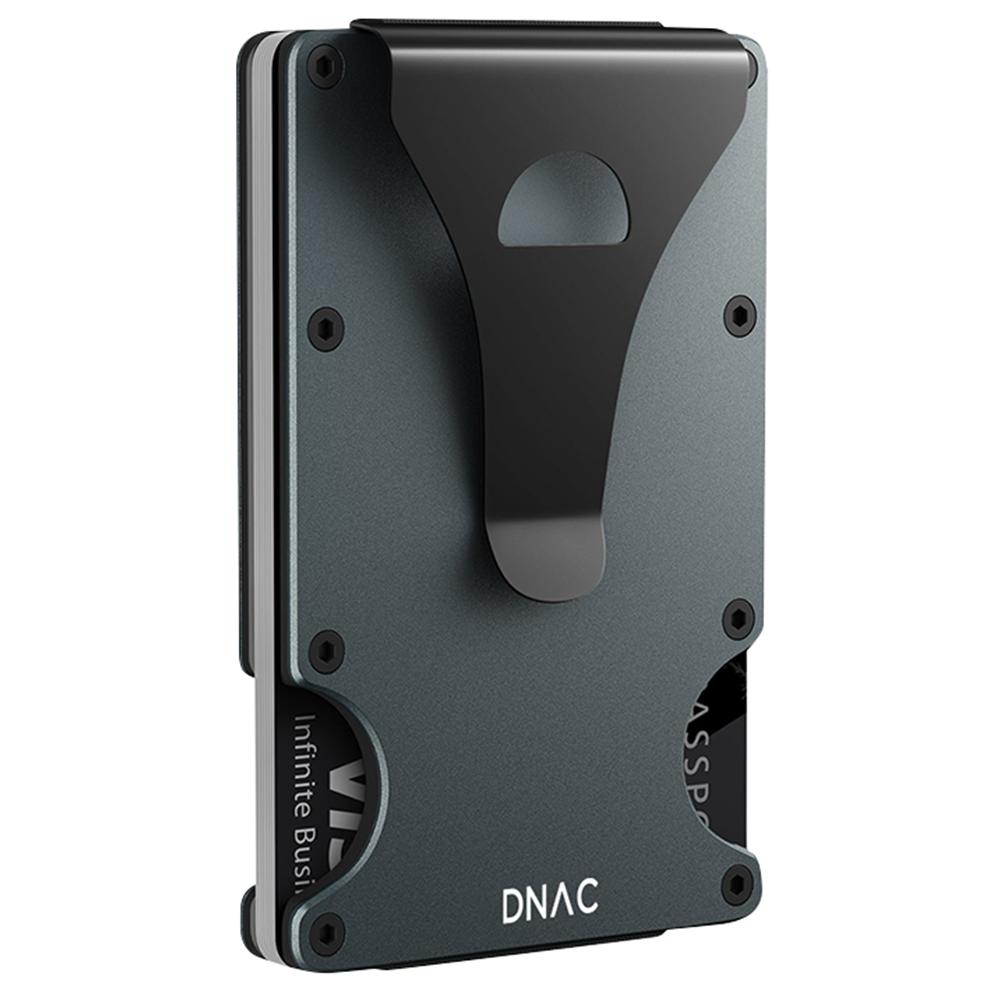 DNAC Metal Wallet Card Holder RFID Dompet Kartu Minimalis Pria Wanita