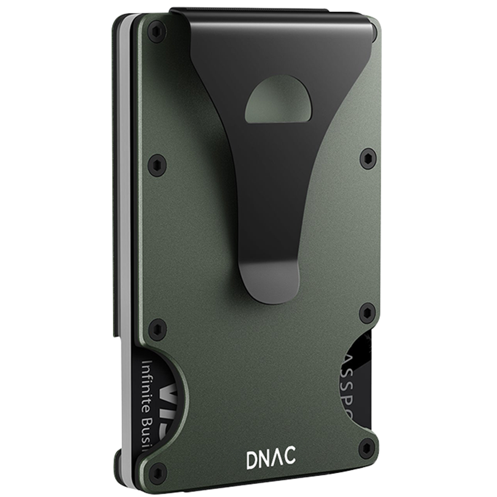 DNAC Metal Wallet Card Holder RFID Dompet Kartu Minimalis Pria Wanita