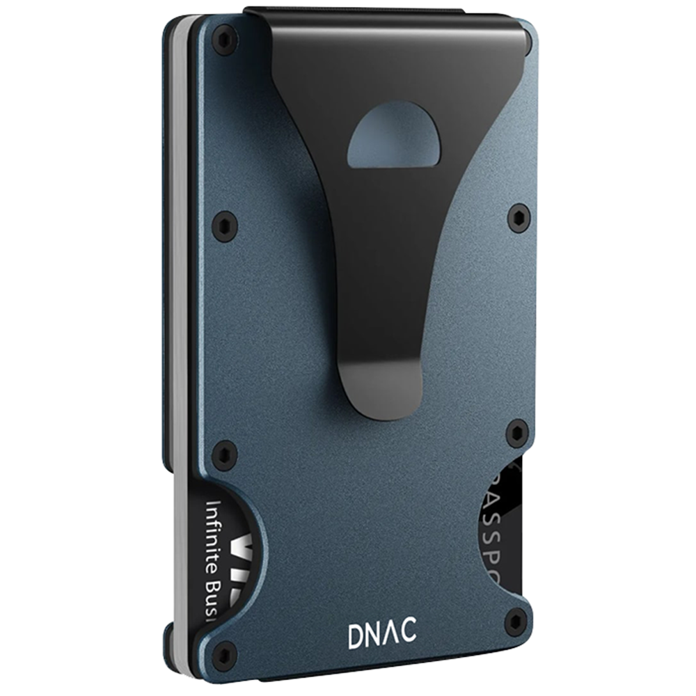 DNAC Metal Wallet Card Holder RFID Dompet Kartu Minimalis Pria Wanita