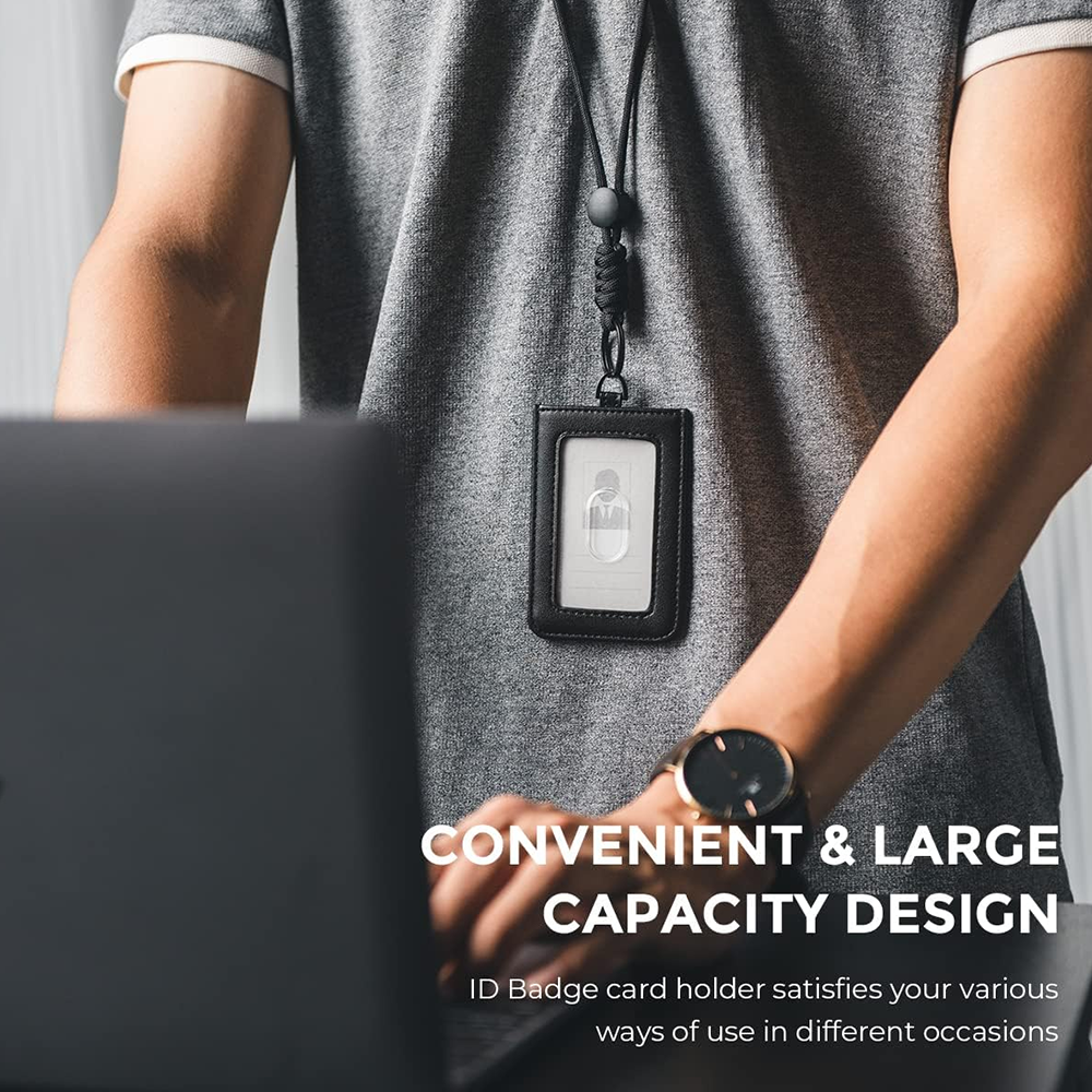 DNAC ID Card Holder with Lanyard Money Pocket