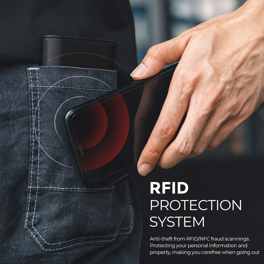 DNAC Mini Wallet Card Holder RFID with Airtag Case