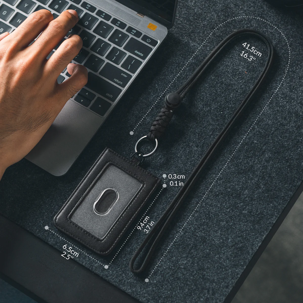 DNAC ID Card Holder with Lanyard Money Pocket