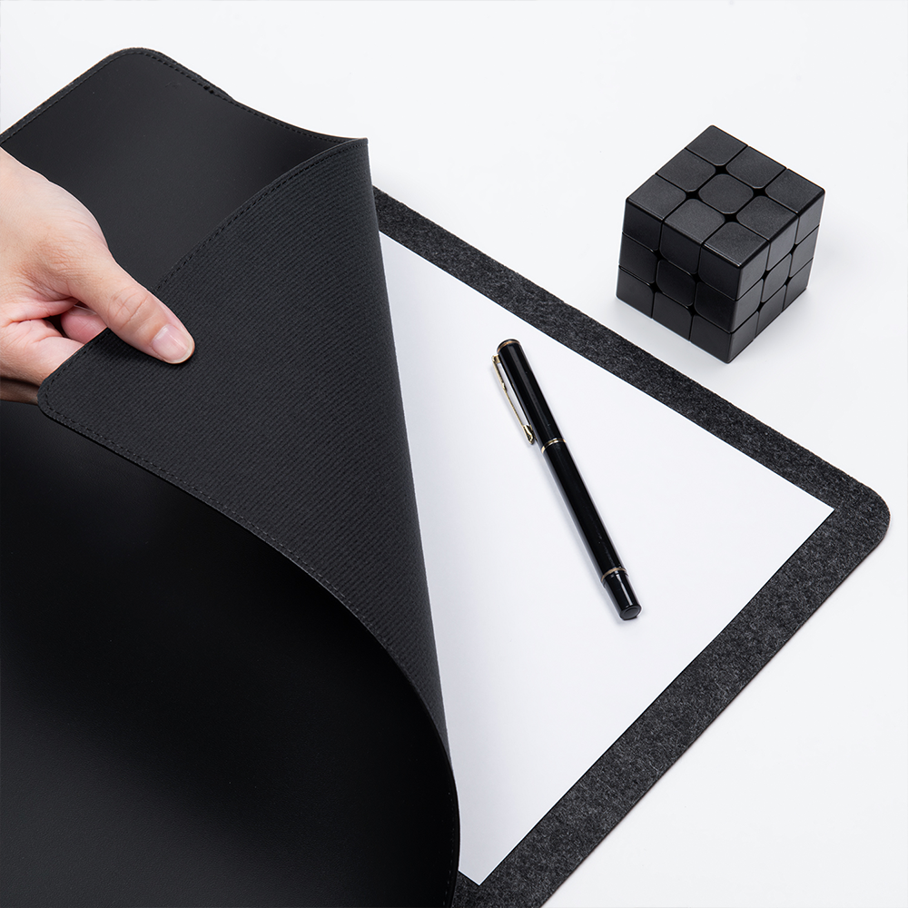 Desk mat DNAC - Minimalistic Desk mat Mousepad Leather from DNAC- Black