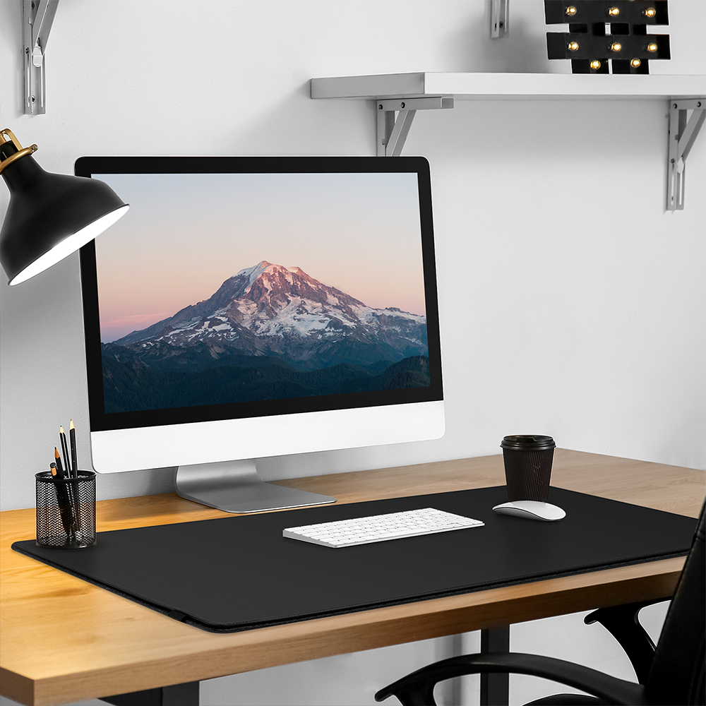 Desk mat DNAC - Minimalistic Desk mat Mousepad Leather from DNAC- Black