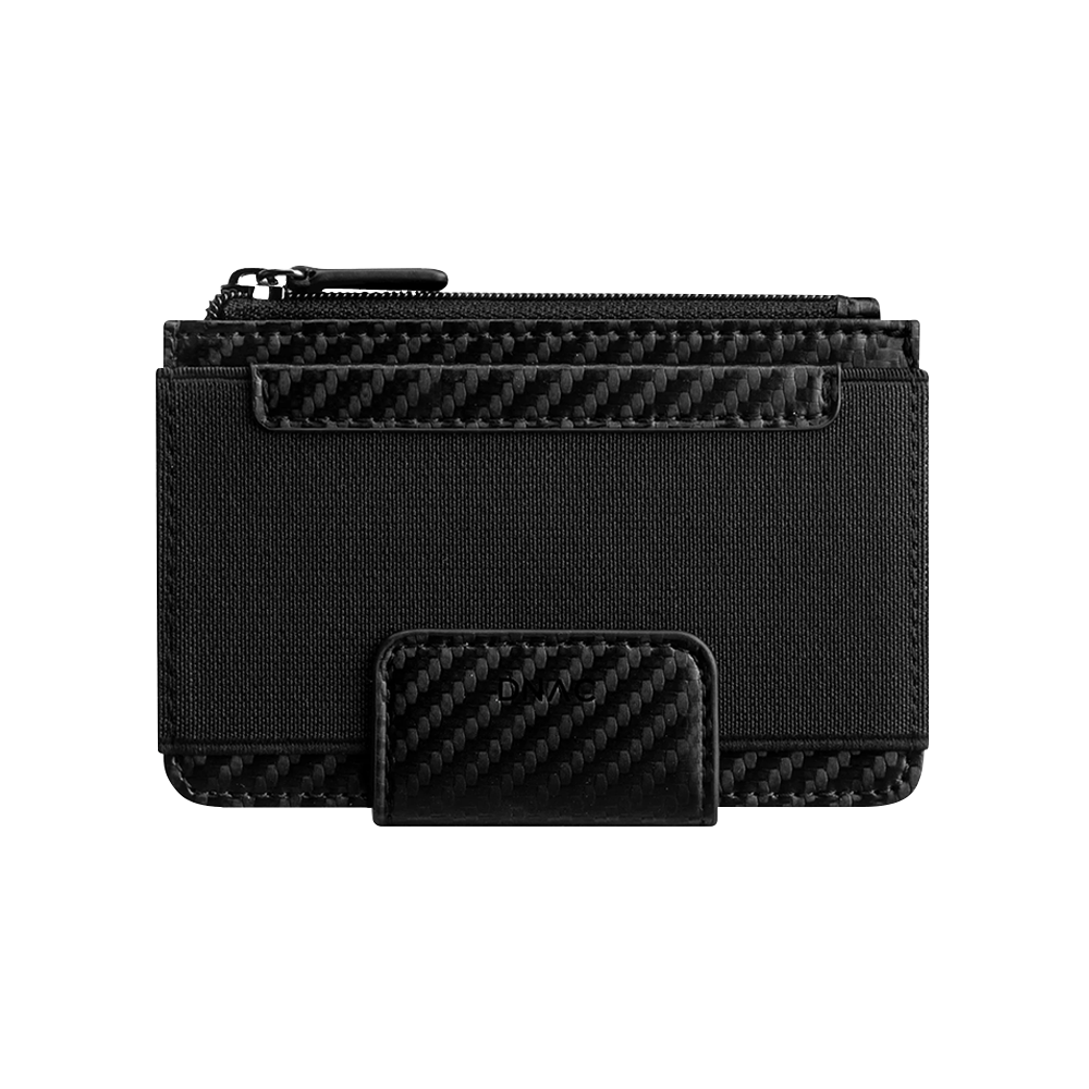 DNAC Bifold Wallet with Zipper Pocket and Elastic Card Slot