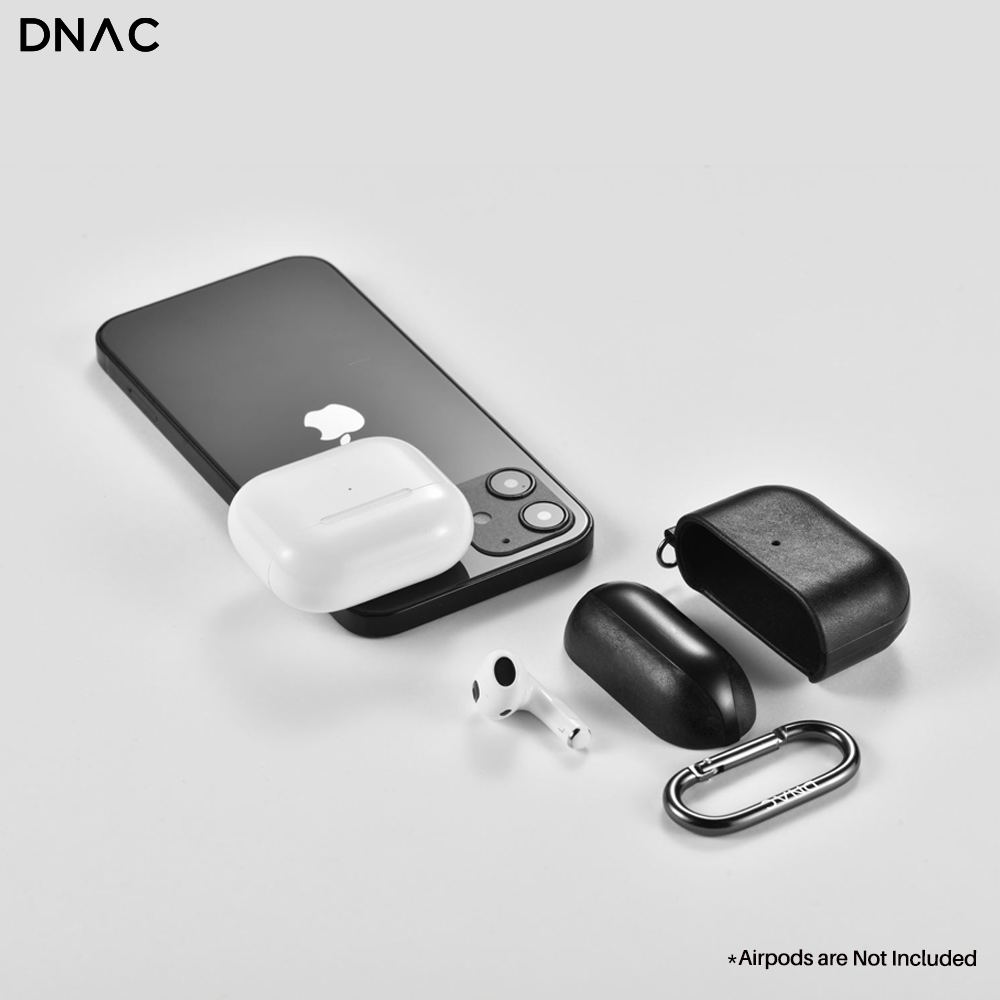 DNAC Case Apple Airpods 3 Leather Cowhide Premium Classic Pouch Casing