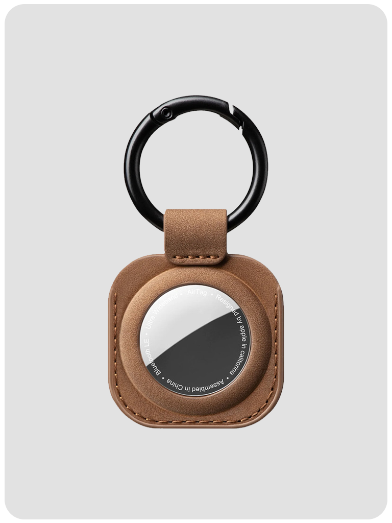 DNAC AirTag Case Apple Air Tag with Keychain Leather AirTags