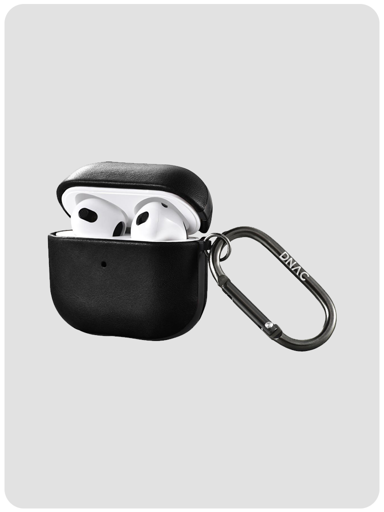 AirPods3 本体　おまけ DNAC Case Apple Airpods 3 Leather Cowhide Premium Classic Pouch Casing