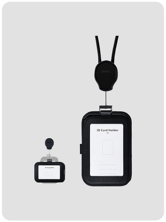 DNAC ID Card Holder and Card Slots with Ribbon Lanyard